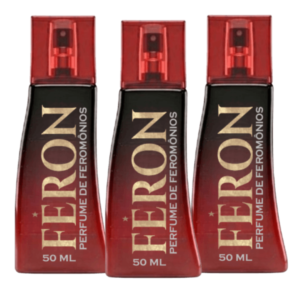 Kit Perfume Masculino Feron 50ml – 3 Unidades |  Feromônios